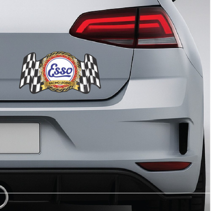 2x Esso Racing Legend Stickers Decals - DecalsHouse