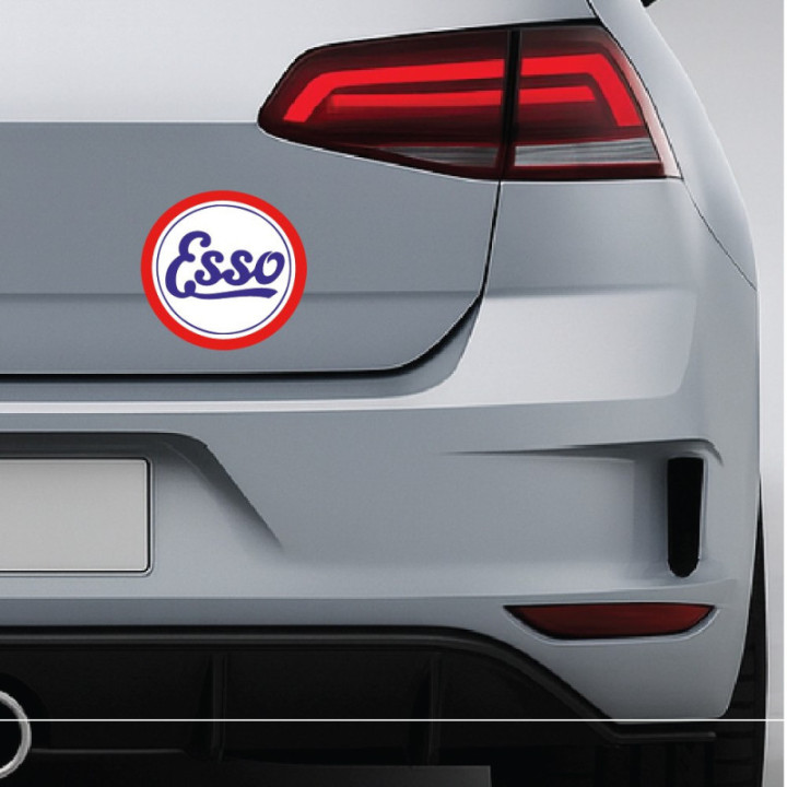 2x Esso Style 3 Stickers Decals - DecalsHouse