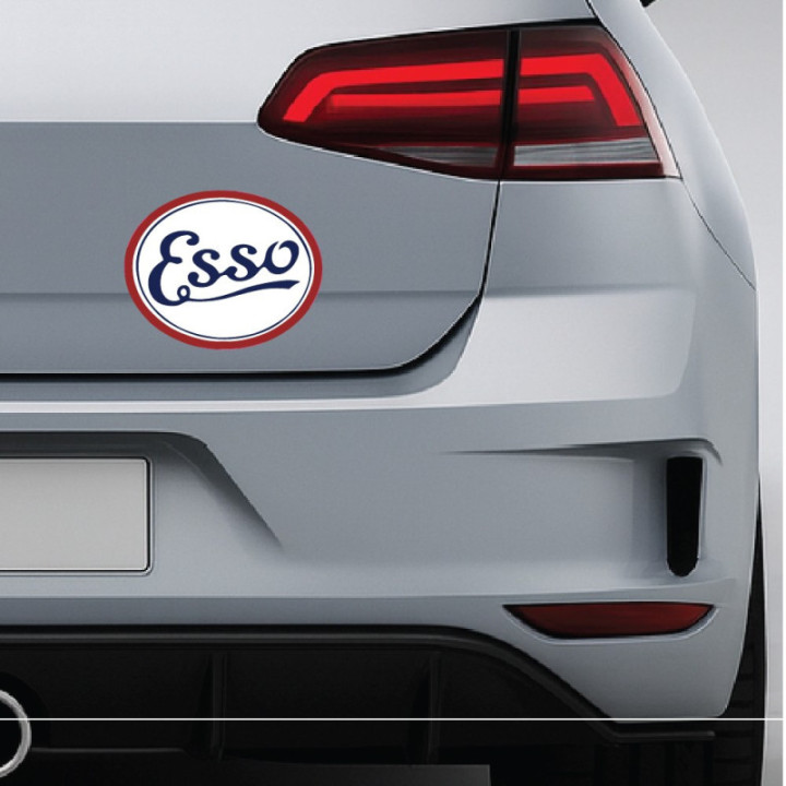 2x Esso Style 5 Stickers Decals - DecalsHouse