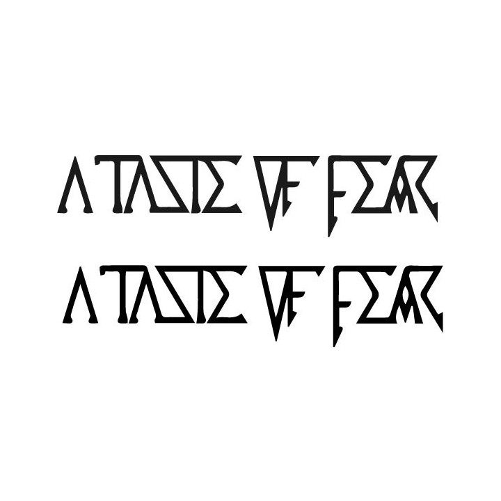 A Taste of Fear Stickers – Thrash Metal Decals (2-Pack)