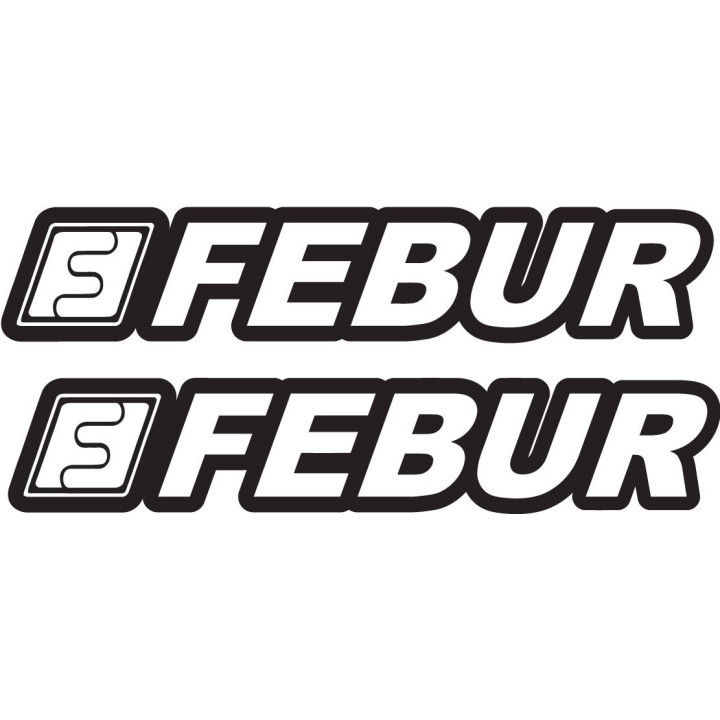 2x Febur Stickers Decals - DecalsHouse