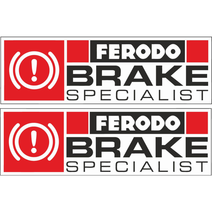 2x Ferodo Brake Specialist Dh Stickers Decals - DecalsHouse