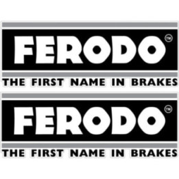 2x Ferodo Grey Stickers Decals - DecalsHouse