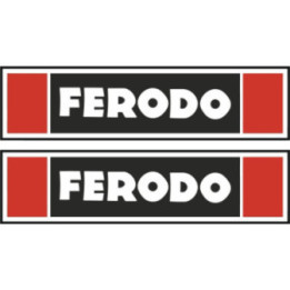 Ferodo Stickers – Historic Racing Sponsor Period Build Decals (2-Pack)