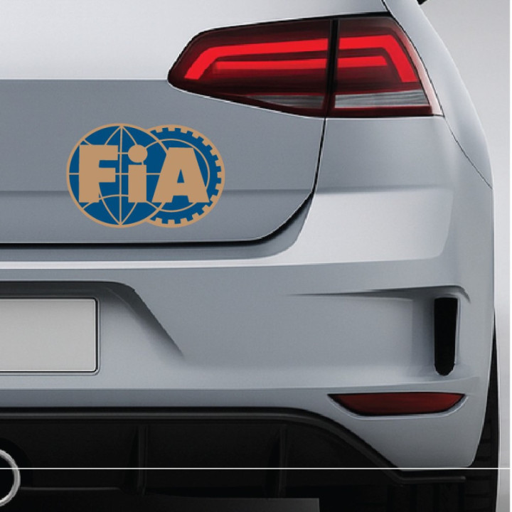 FIA Stickers – Motorsport Racing Decals Formula 1 WRC (2-Pack)