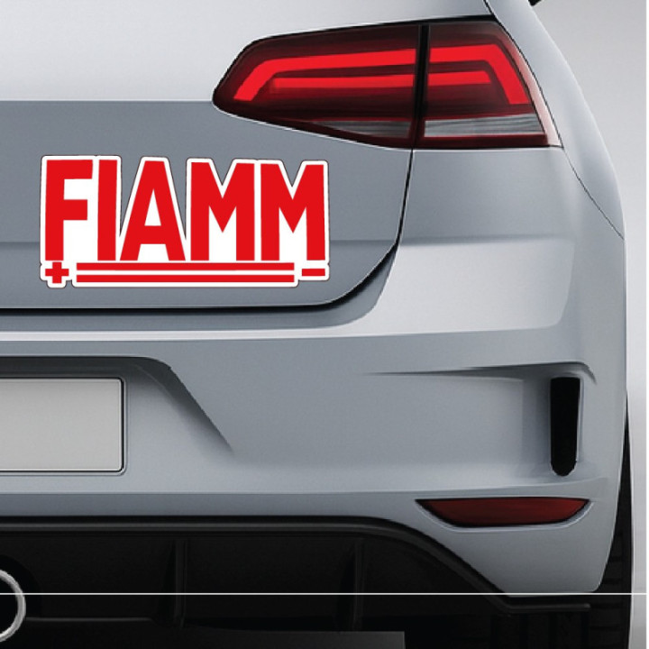 2x Fiamm Stickers Decals - DecalsHouse
