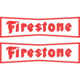 2x Firestone Style 3 Stickers Decals - DecalsHouse