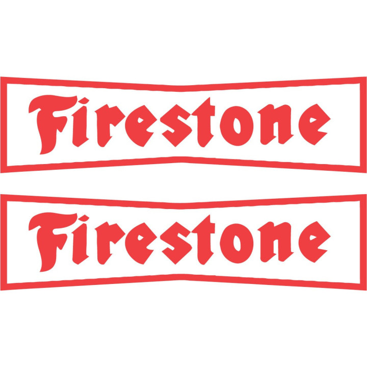 2x Firestone Style 3 Stickers Decals - DecalsHouse