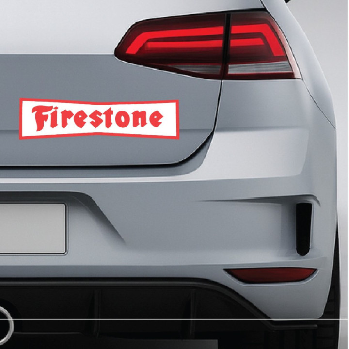 2x Firestone Style 3 Stickers Decals - DecalsHouse