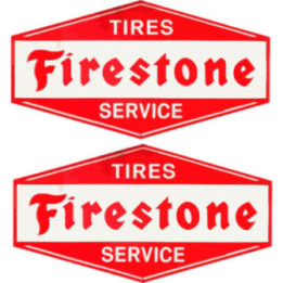 2x Firestone Style 7 Stickers Decals - DecalsHouse