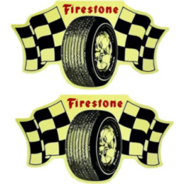 2x Firestone Tire Stickers Decals - DecalsHouse