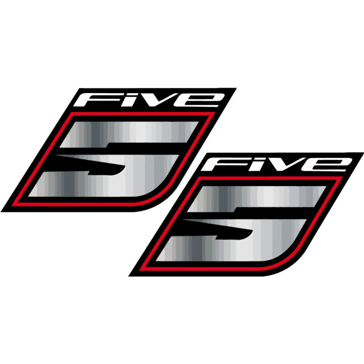 2x Five Stickers Decals - DecalsHouse