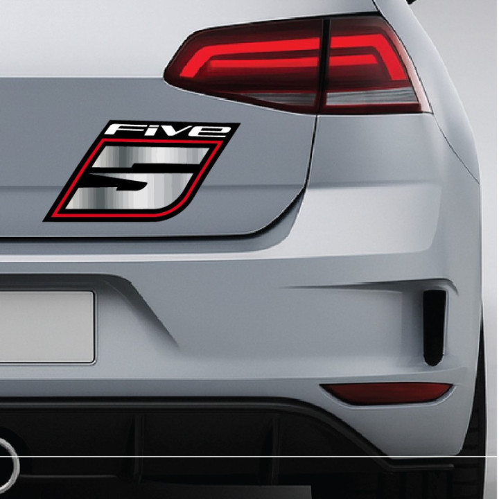 2x Five Stickers Decals - DecalsHouse