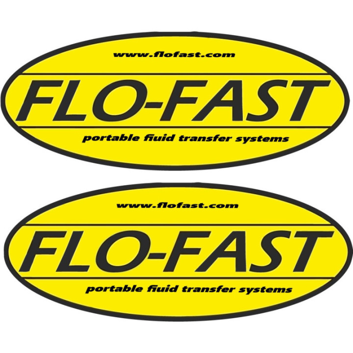 2x Flo Fast Stickers Decals - DecalsHouse
