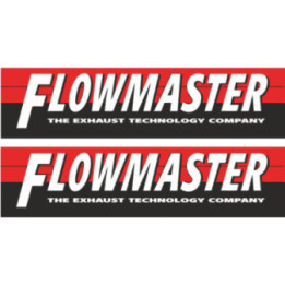 2x Flowmaster Style 2 Stickers Decals - DecalsHouse