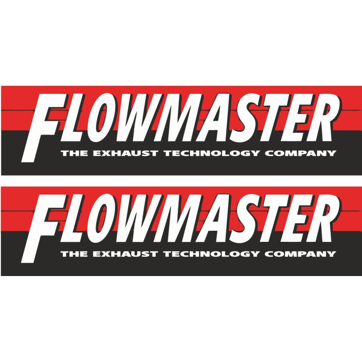 2x Flowmaster Style 2 Stickers Decals - DecalsHouse