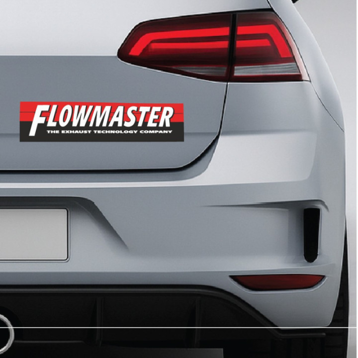 2x Flowmaster Style 2 Stickers Decals - DecalsHouse