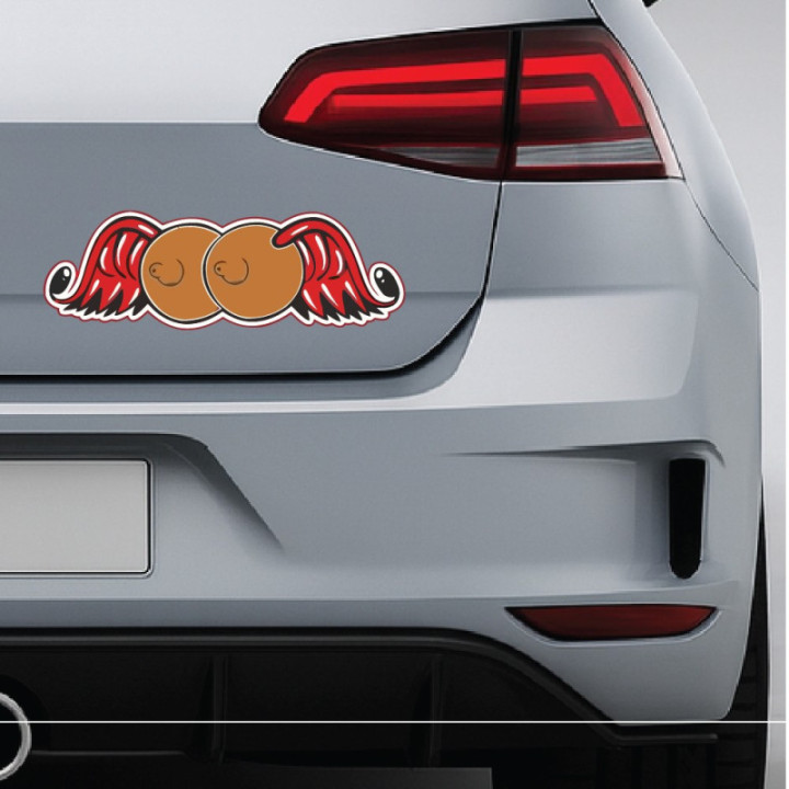 2x Flying Double Kustom Shop Stickers Decals - DecalsHouse