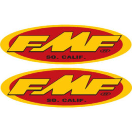 FMF Racing Stickers – Motocross Enduro Exhaust Sponsor Decals (2-Pack)