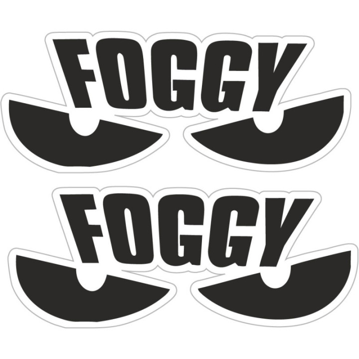 2x Foggy Eyes Stickers Decals - DecalsHouse