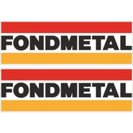 2x Fondmetal Stickers Decals - DecalsHouse