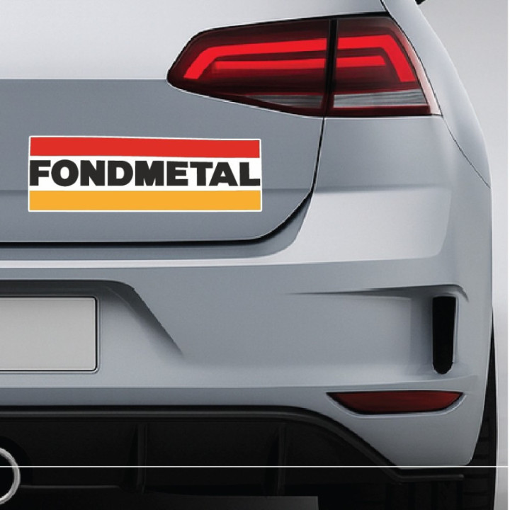 2x Fondmetal Stickers Decals - DecalsHouse