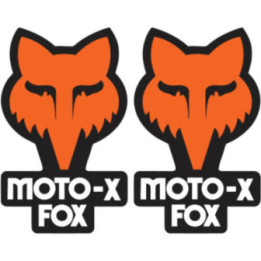 Fox Racing Moto Logo Stickers – MX Helmet Bodywork Decals (2-Pack)
