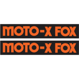 2x Fox Racing Moto Orange Lettering Style 2 Stickers Decals - DecalsHouse