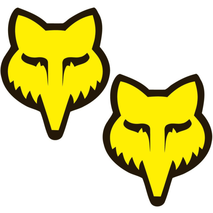 Fox Racing Moto Yellow Stickers – MX Off-Road Decals (2-Pack) | DecalsHouse