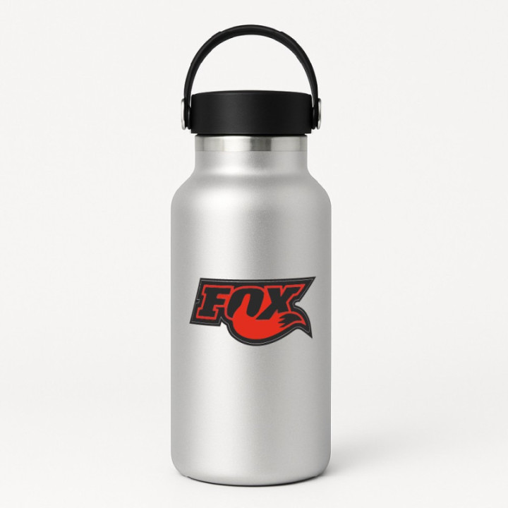 2x Fox Racing Red Style 2 Stickers Decals - DecalsHouse