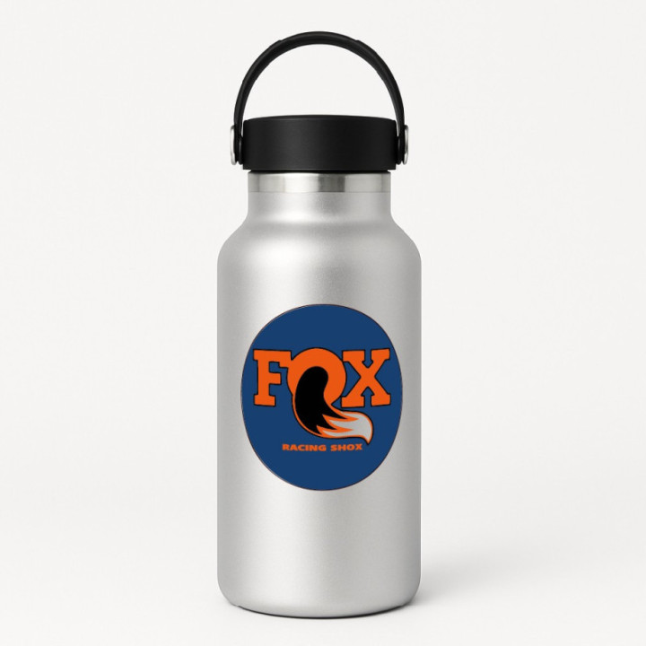 2x Fox Racing Shox Round Stickers Decals - DecalsHouse