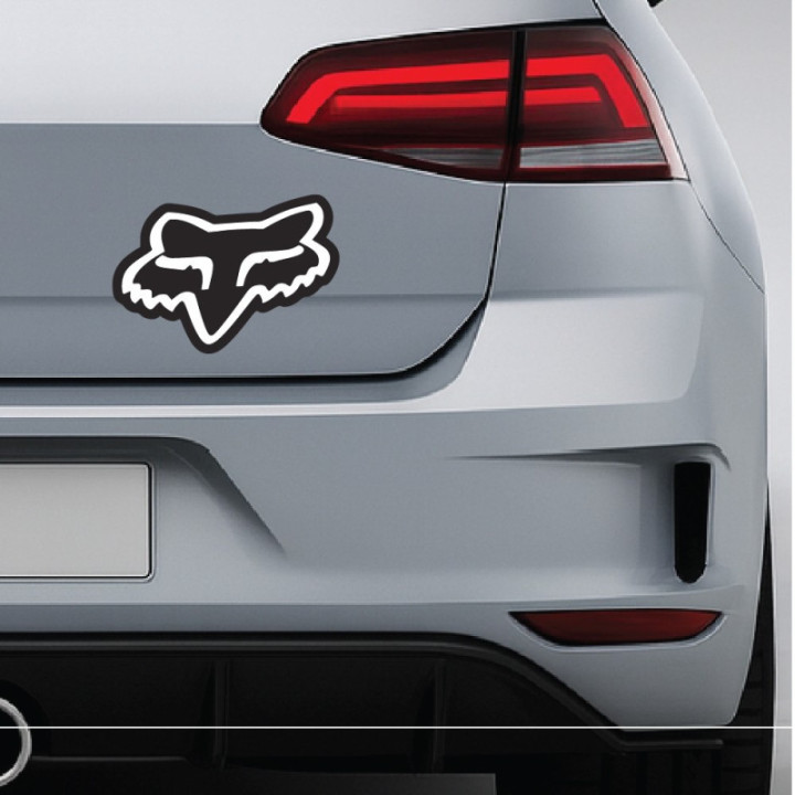 Fox Racing Stickers – Motocross MX MTB Offroad Decals (2-Pack)