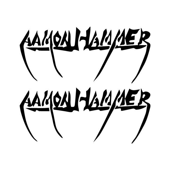 Aamon Hammer Stickers – Black Metal Band Decals (2-Pack)