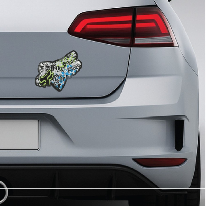 2x Fox Racing Style 13 Stickers Decals - DecalsHouse