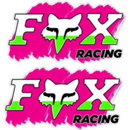 2x Fox Racing Style 24 Stickers Decals - DecalsHouse