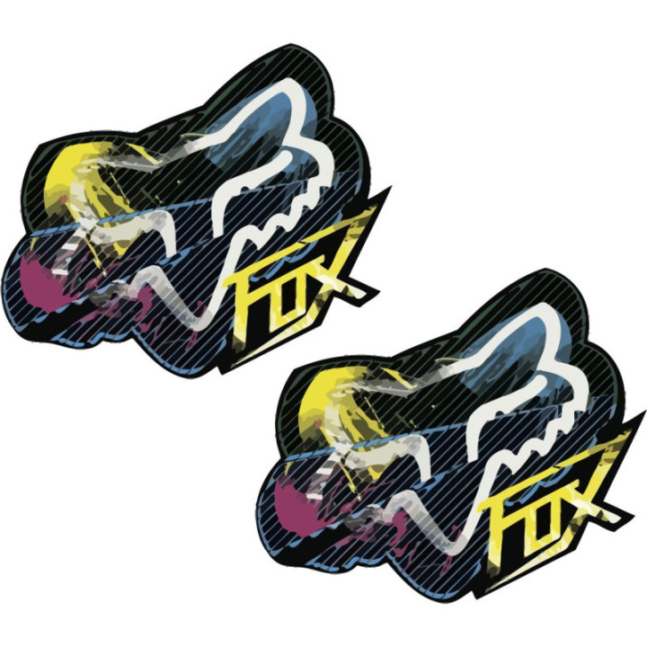 2x Fox Racing Style 25 Stickers Decals - DecalsHouse
