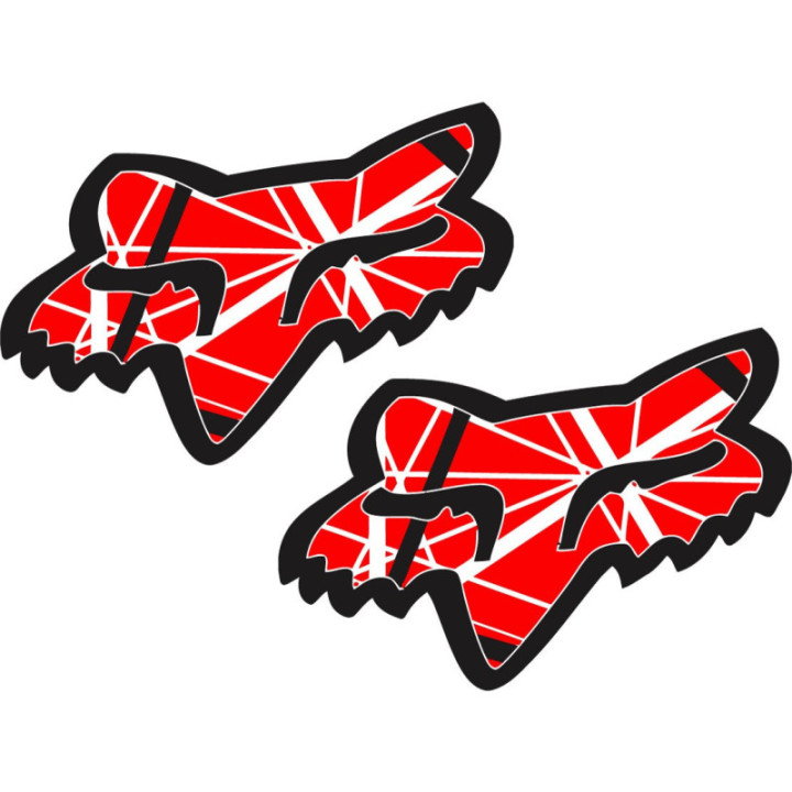 2x Fox Racing Style 26 Stickers Decals - DecalsHouse