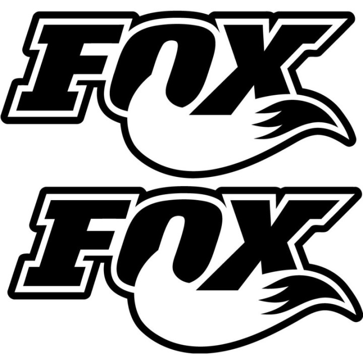 2x Fox Racing Style 4 Stickers Decals - DecalsHouse