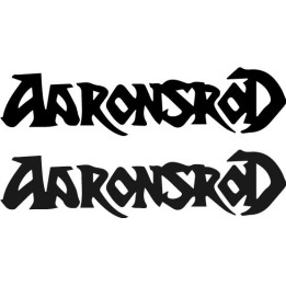 Aaronsrod Stickers – Heavy Metal Band Logo Decals (2-Pack)