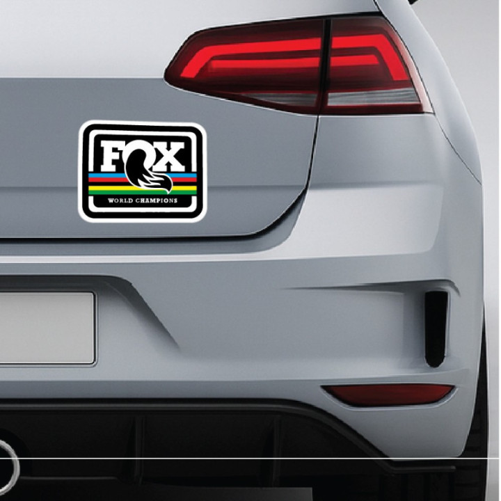 2x Fox Racing World Champions Stickers Decals - DecalsHouse