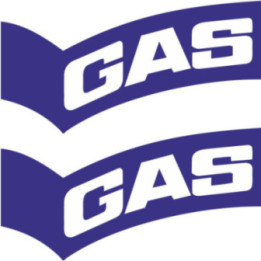 GAS Racing Stickers – Vintage Motorsport Bodywork Decals (2-Pack)