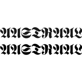 Aastraal Stickers – Black Metal Band Logo Decals (2-Pack)