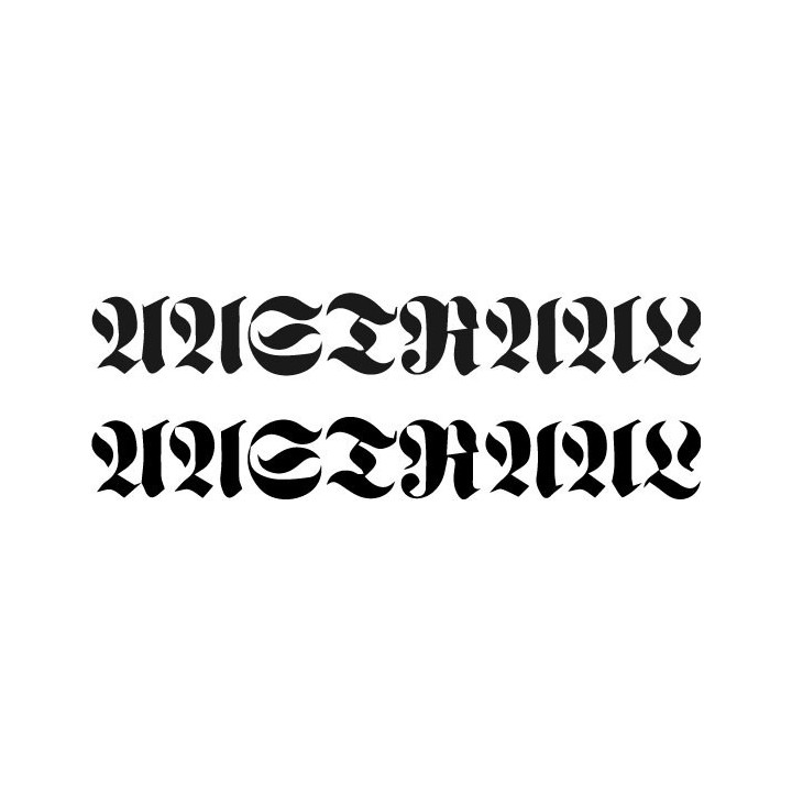 Aastraal Stickers – Black Metal Band Logo Decals (2-Pack)