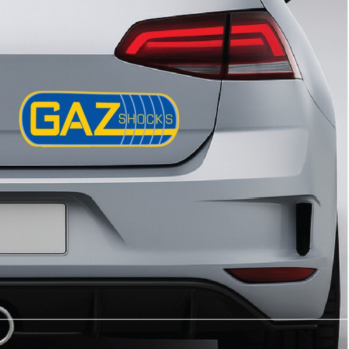 GAZ Shocks Stickers – Motorsport Suspension Decals (2-Pack)