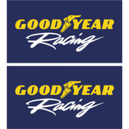 2x Goodyear Racing Stickers Decals - DecalsHouse