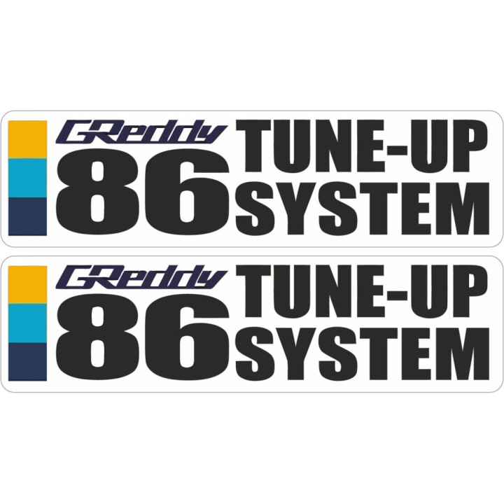2x Greddy 86 Stickers Decals - DecalsHouse