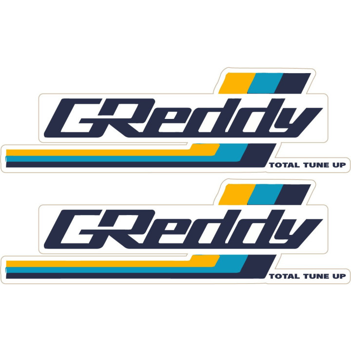 GReddy Stickers – JDM Turbo Performance Trust Racing Decals (2-Pack)