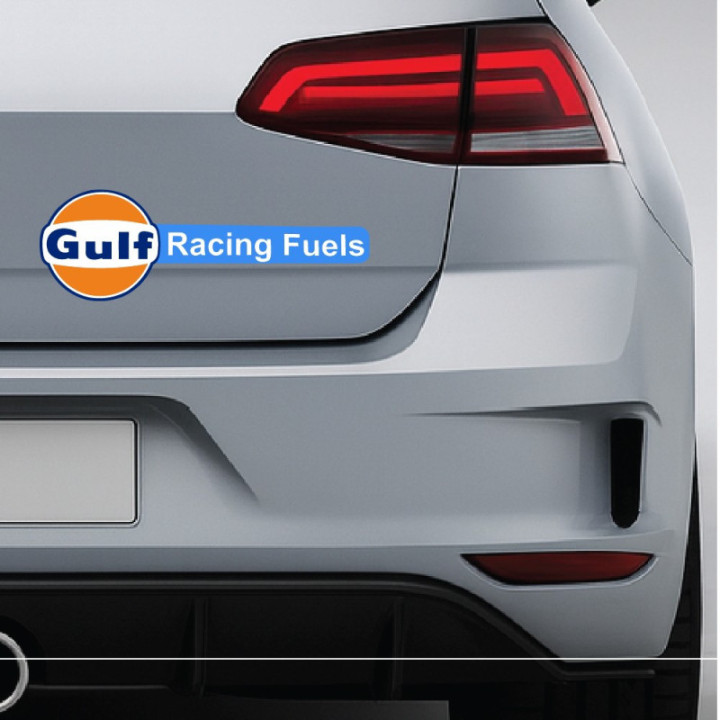 Gulf Racing Stickers – Le Mans Ford GT40 Porsche Classic Livery Decals (2-Pack)
