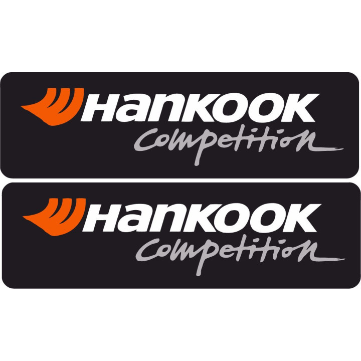 2x Hankook Competition Stickers Decals - DecalsHouse