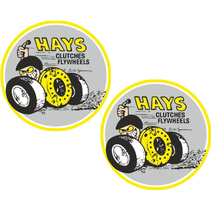 2x Hays Clutches Stickers Decals - DecalsHouse